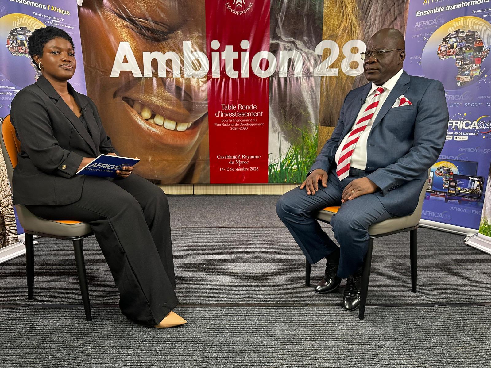 AFRICA24 TV – Exclusif 🇲🇦#Maroc – Table ronde sur le financement du Plan national de développement – #Bangui